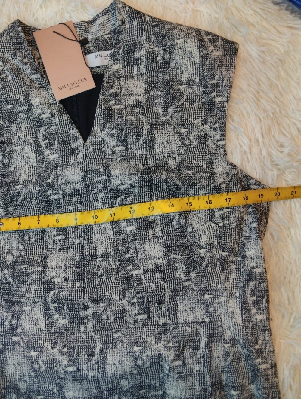 MM Lafleur Aditi Shift Dress in Crackle Print Size 14 - Picture 8 of 10